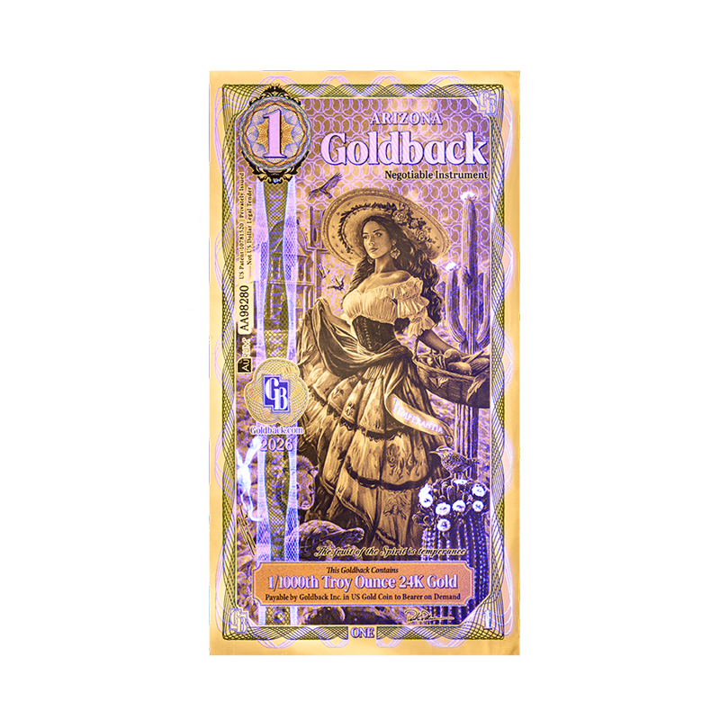Arizona 1 Goldback - Image 3