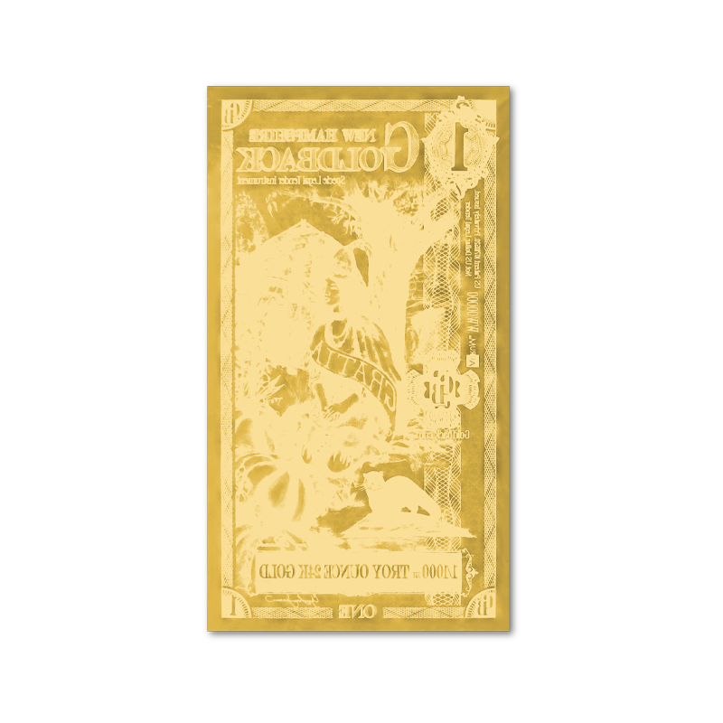New Hampshire 1 Goldback - Image 2