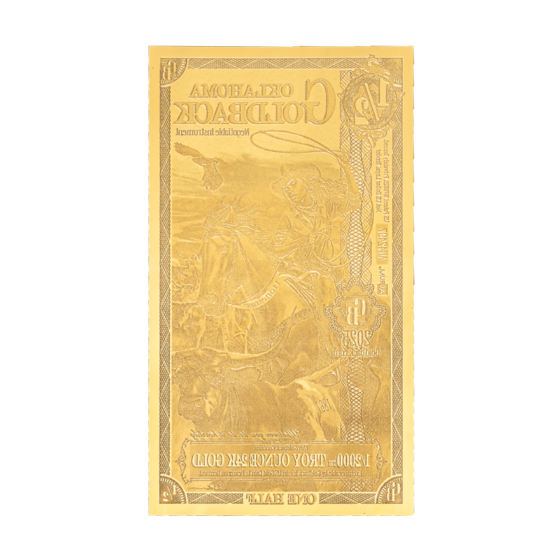 Oklahoma 1/2 Goldback - Image 2