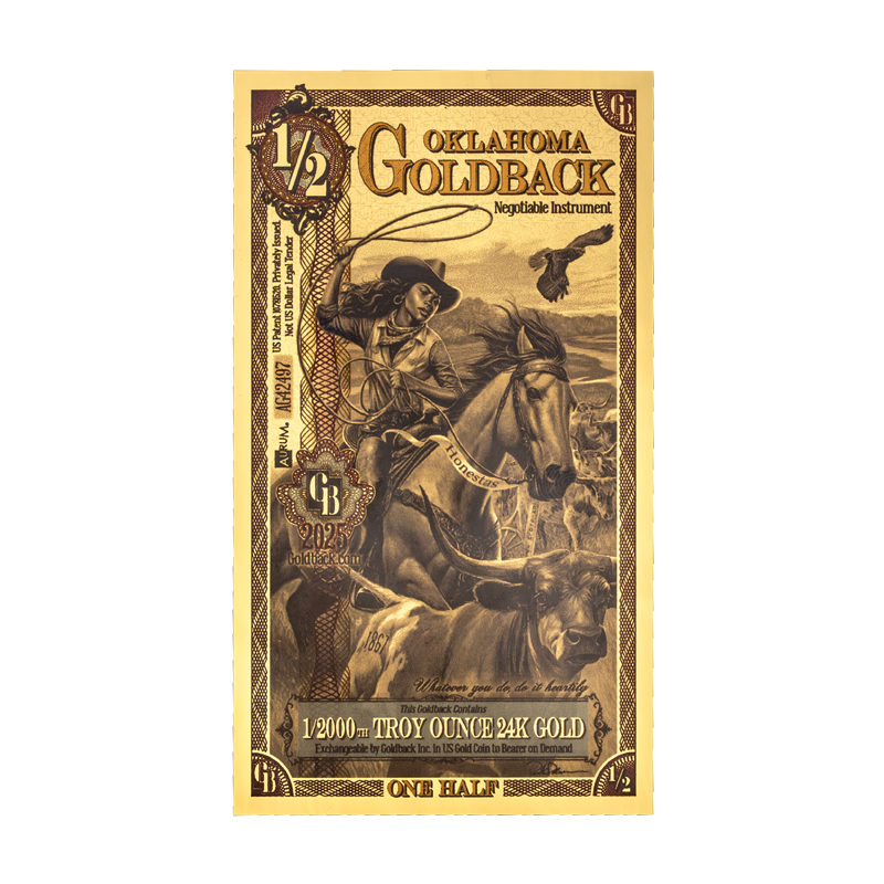 Oklahoma 1/2 Goldback